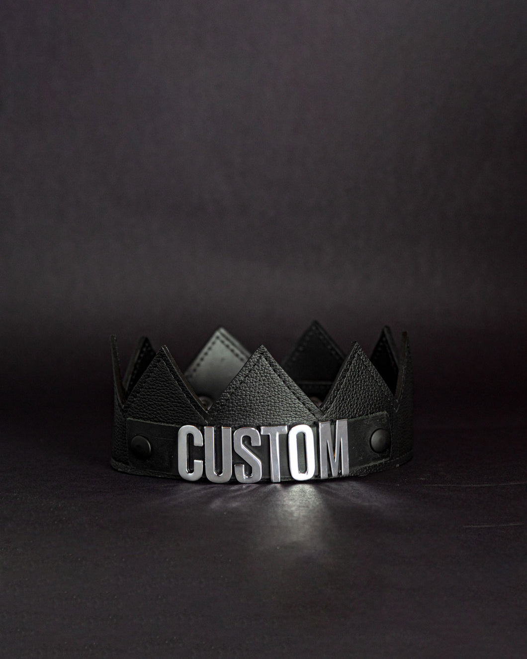 Worded Leather Crown